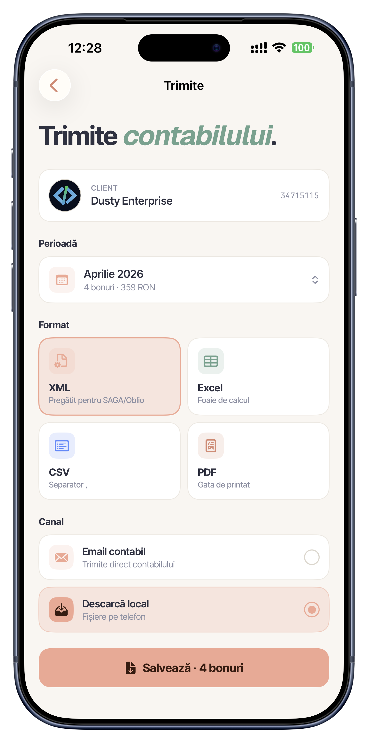 Kontiq - Export XML